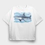 Tiger Shark, Tricou Oversize Barbati (Unisex)