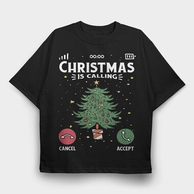 Christmas Call, Tricou Oversize Barbati (Unisex)