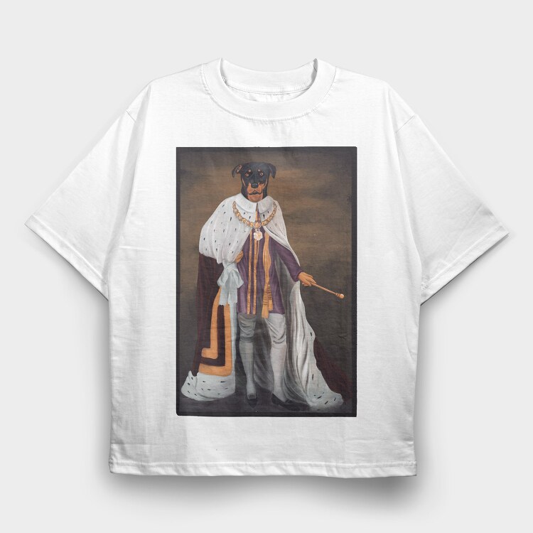 Royal Dog, Tricou Oversize Barbati (Unisex)