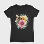 Bees Flowers Bouquet, Tricou Femei