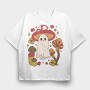 Mushroom Ghost, Tricou Oversize Barbati (Unisex)