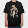 Mushroom Hand, Tricou Oversize Barbati (Unisex)