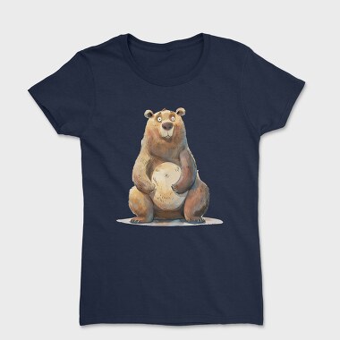 Bear Sitting Wise, Tricou Femei