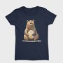 Bear Sitting Wise, Tricou Femei