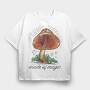 Mushroom Made of Magic, Tricou Oversize Barbati (Unisex)
