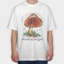 Mushroom Made of Magic, Tricou Oversize Barbati (Unisex)