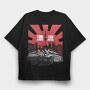 Tokyo Drift Sunset, Tricou Oversize Barbati (Unisex)