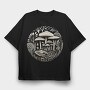 Mushroom Vinil Engraving, Tricou Oversize Barbati (Unisex)