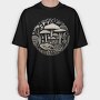 Mushroom Vinil Engraving, Tricou Oversize Barbati (Unisex)