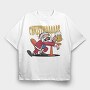 Christmas Santa Beer, Tricou Oversize Barbati (Unisex)