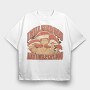 Mushrooms Eat You, Tricou Oversize Barbati (Unisex)