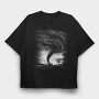 Tornado Monochrome, Tricou Oversize Barbati (Unisex)