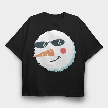 Christmas Snowman Faces 3, Tricou Oversize Barbati (Unisex)