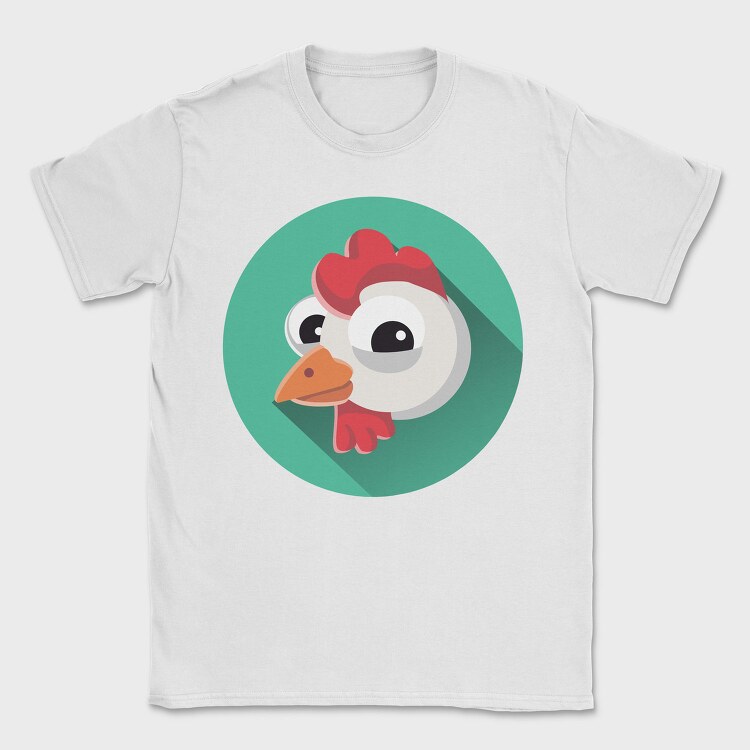 Chicken Icon Art, Tricou Barbati (Unisex)