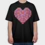 Toy Brick Heart, Tricou Oversize Barbati (Unisex)