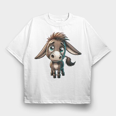 Sad Donkey, Tricou Oversize Barbati (Unisex)