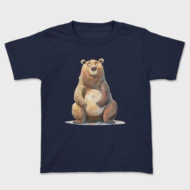 Bear Sitting Wise, Tricou Copii