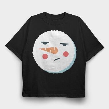 Christmas Snowman Faces 9, Tricou Oversize Barbati (Unisex)