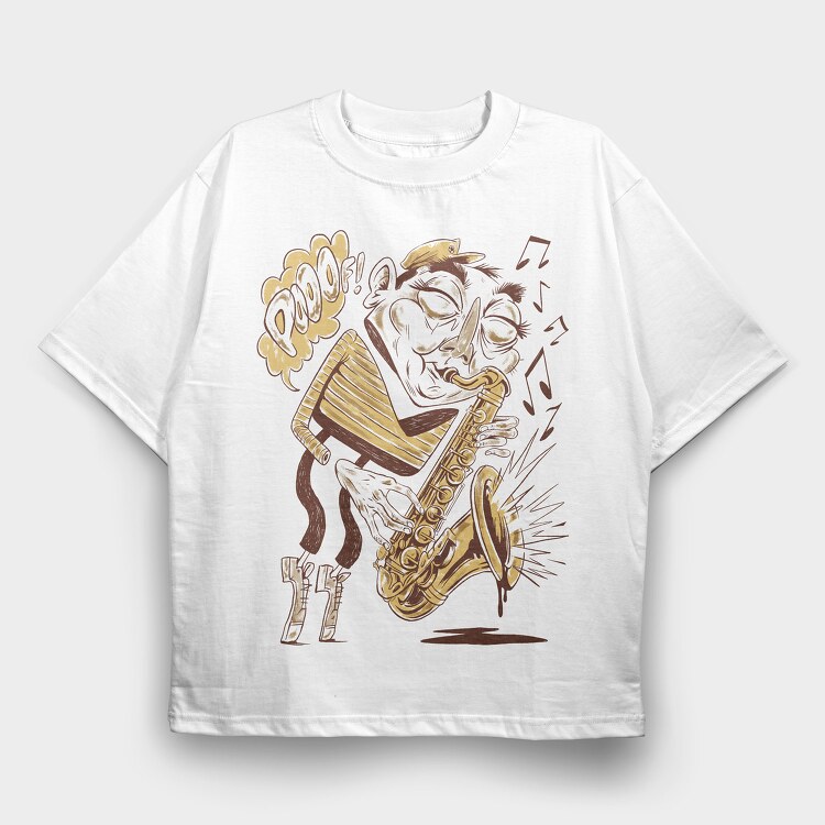 Musicians 3, Tricou Oversize Barbati (Unisex)