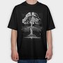 Tree Draw, Tricou Oversize Barbati (Unisex)