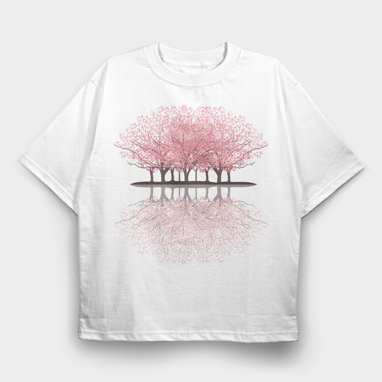 Sakura Forest, Tricou Oversize Barbati (Unisex)