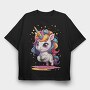 Baby Unicorn, Tricou Oversize Barbati (Unisex)