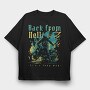 Back From Hell Motorbike, Tricou Oversize Barbati (Unisex)