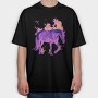 Fire Horse, Tricou Oversize Barbati (Unisex)