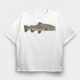 Salmo Trutta, Tricou Oversize Barbati (Unisex)