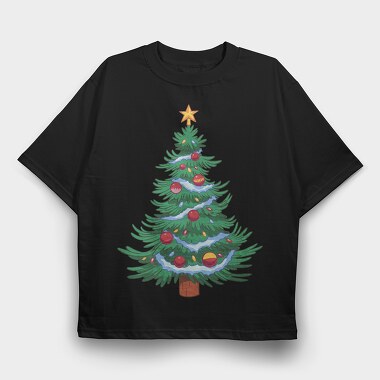 Christmas Tree Classic, Tricou Oversize Barbati (Unisex)