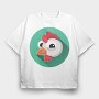Chicken Icon Art, Tricou Oversize Barbati (Unisex)