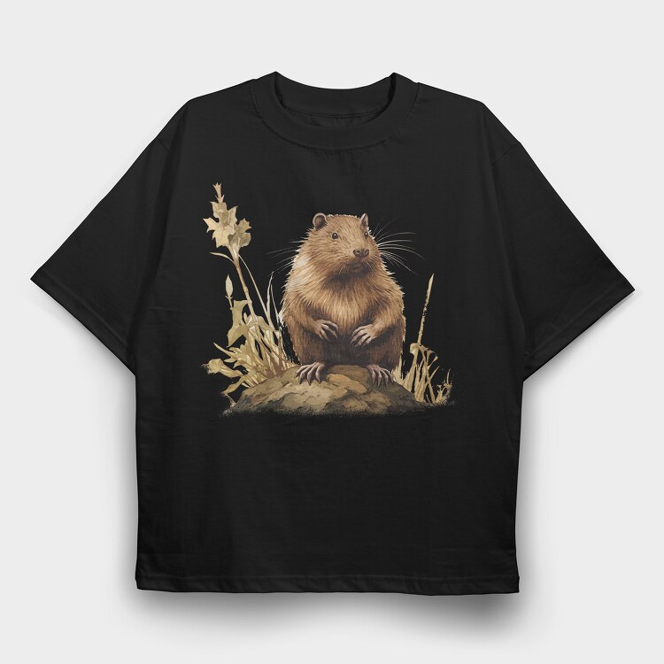 Muskrat, Tricou Oversize Barbati (Unisex)