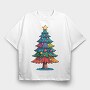 Christmas Tree Color, Tricou Oversize Barbati (Unisex)
