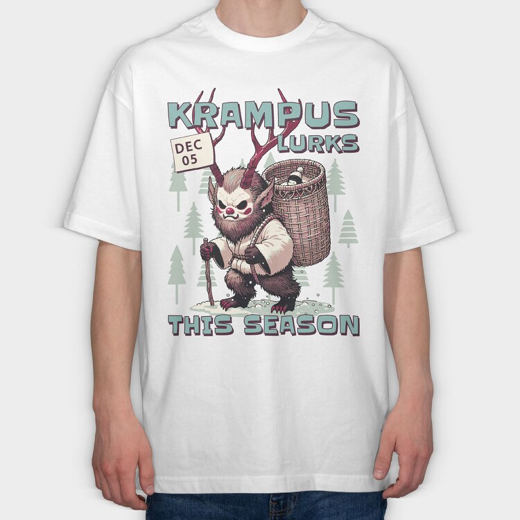 Trend Krampuslurks, Tricou Oversize Barbati (Unisex)