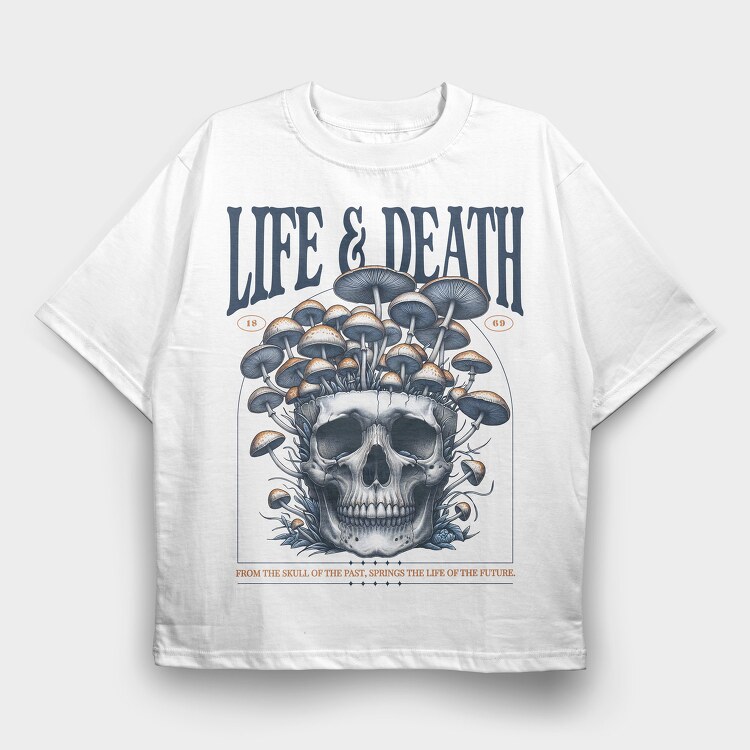 Trend Life Death, Tricou Oversize Barbati (Unisex)