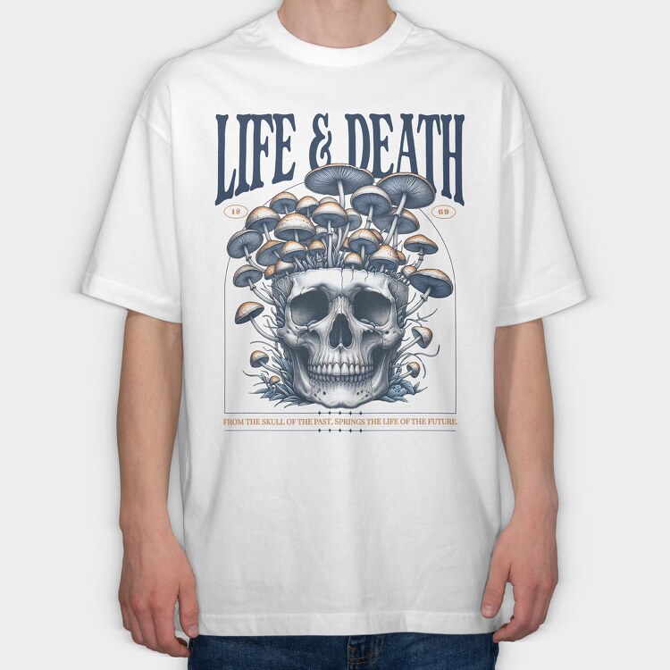 Trend Life Death, Tricou Oversize Barbati (Unisex)