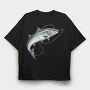 Fish Illustration 2, Tricou Oversize Barbati (Unisex)