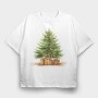 Christmas Tree Old, Tricou Oversize Barbati (Unisex)