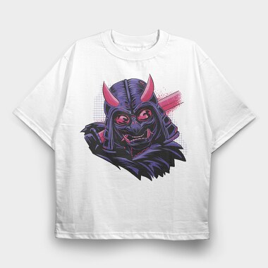 Samurai Cyberpunk Vaporwave, Tricou Oversize Barbati (Unisex)