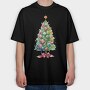 Candy Christmas Tree, Tricou Oversize Barbati (Unisex)