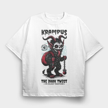 Trend the Dark Twist Krampus, Tricou Oversize Barbati (Unisex)