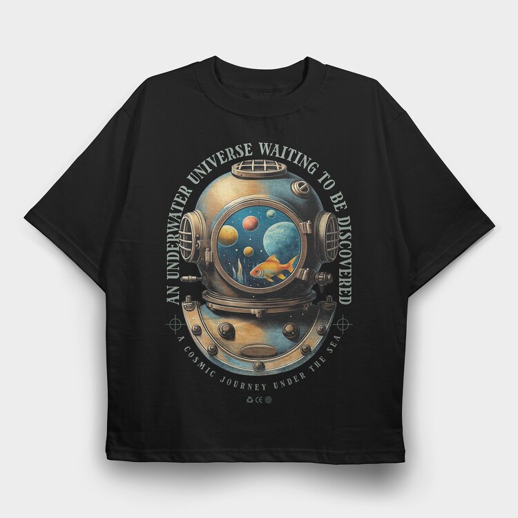 Trend Underwater Universe, Tricou Oversize Barbati (Unisex)