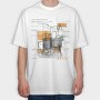 Infographics Beer Factory, Tricou Oversize Barbati (Unisex)