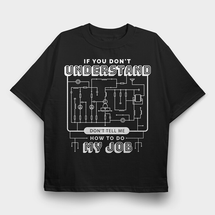 Circuit Job, Tricou Oversize Barbati (Unisex)