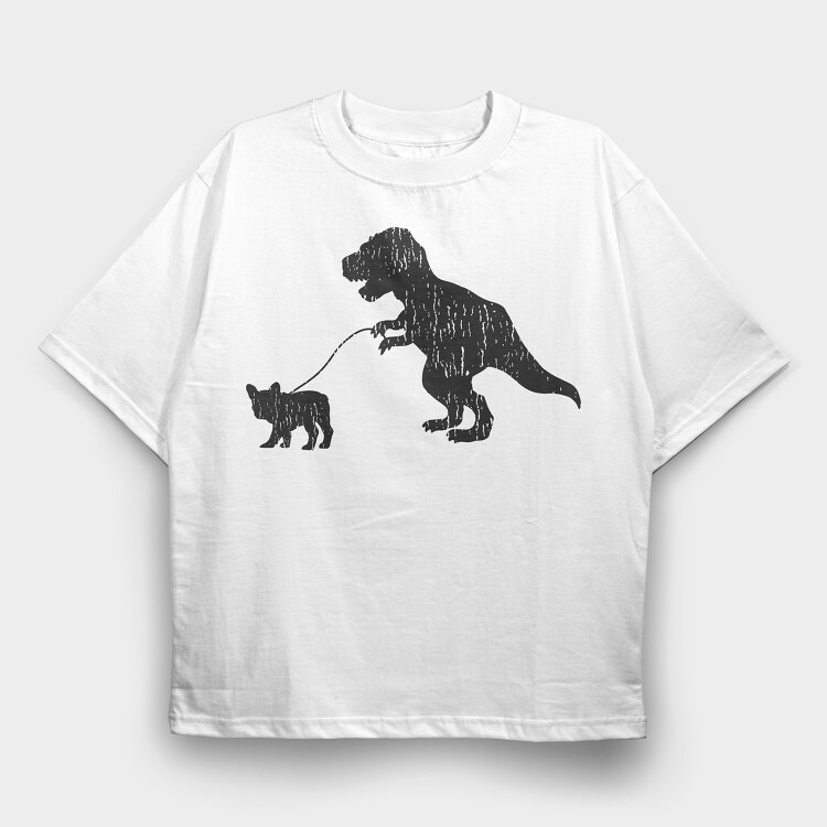 Trex Bulldog, Tricou Oversize Barbati (Unisex)
