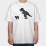 Trex Bulldog, Tricou Oversize Barbati (Unisex)