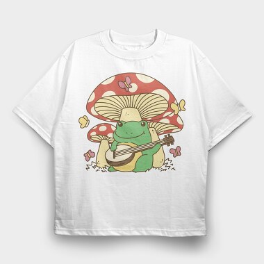 Banjo Frog, Tricou Oversize Barbati (Unisex)