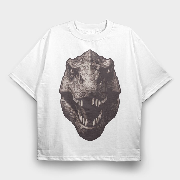 Trex Missing Tooth, Tricou Oversize Barbati (Unisex)
