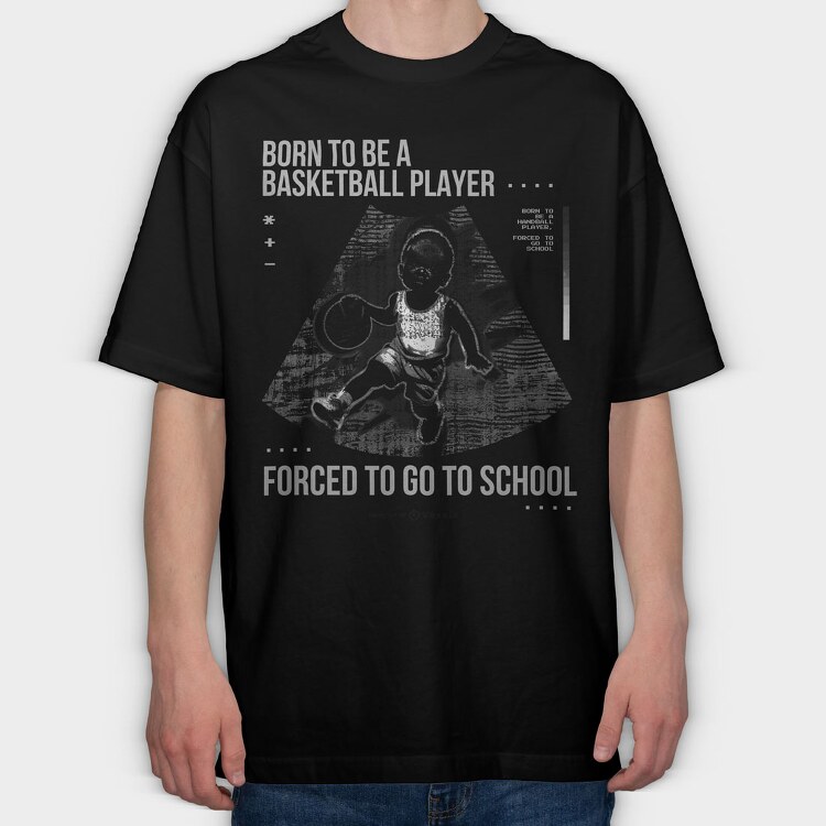 Basketball Ultrasoun, Tricou Oversize Barbati (Unisex)