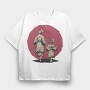 Samurai Mother, Tricou Oversize Barbati (Unisex)